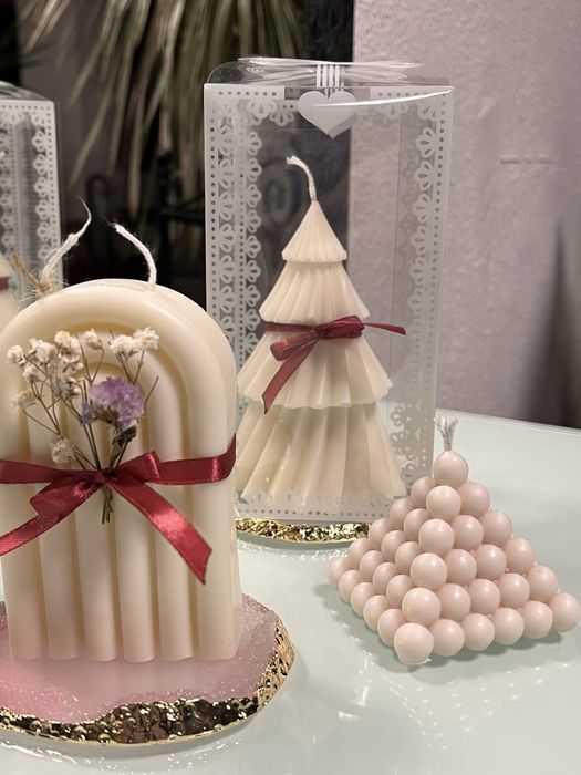 Velas de soja artesanais aromáticas