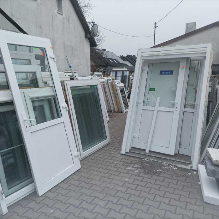 Okna używane i drzwi wysyłkowa sprzedaż kurierem