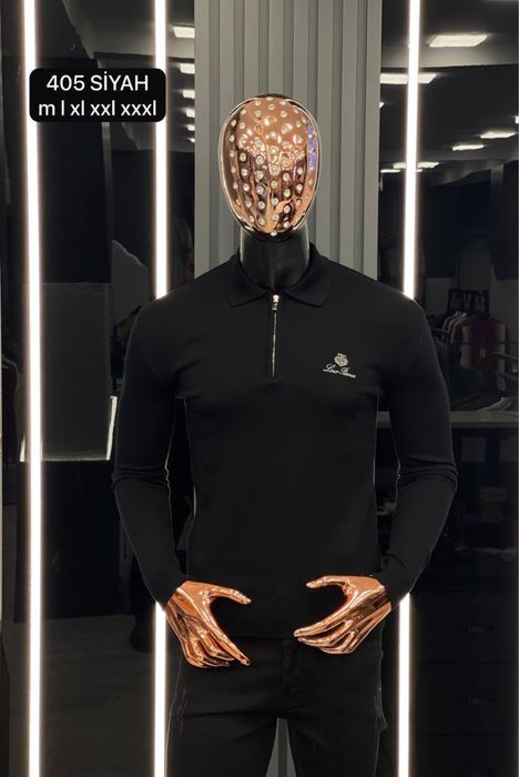 Поло на довгий рукав Loro Piana чоловіче лонгслив лоро піана чоловічий