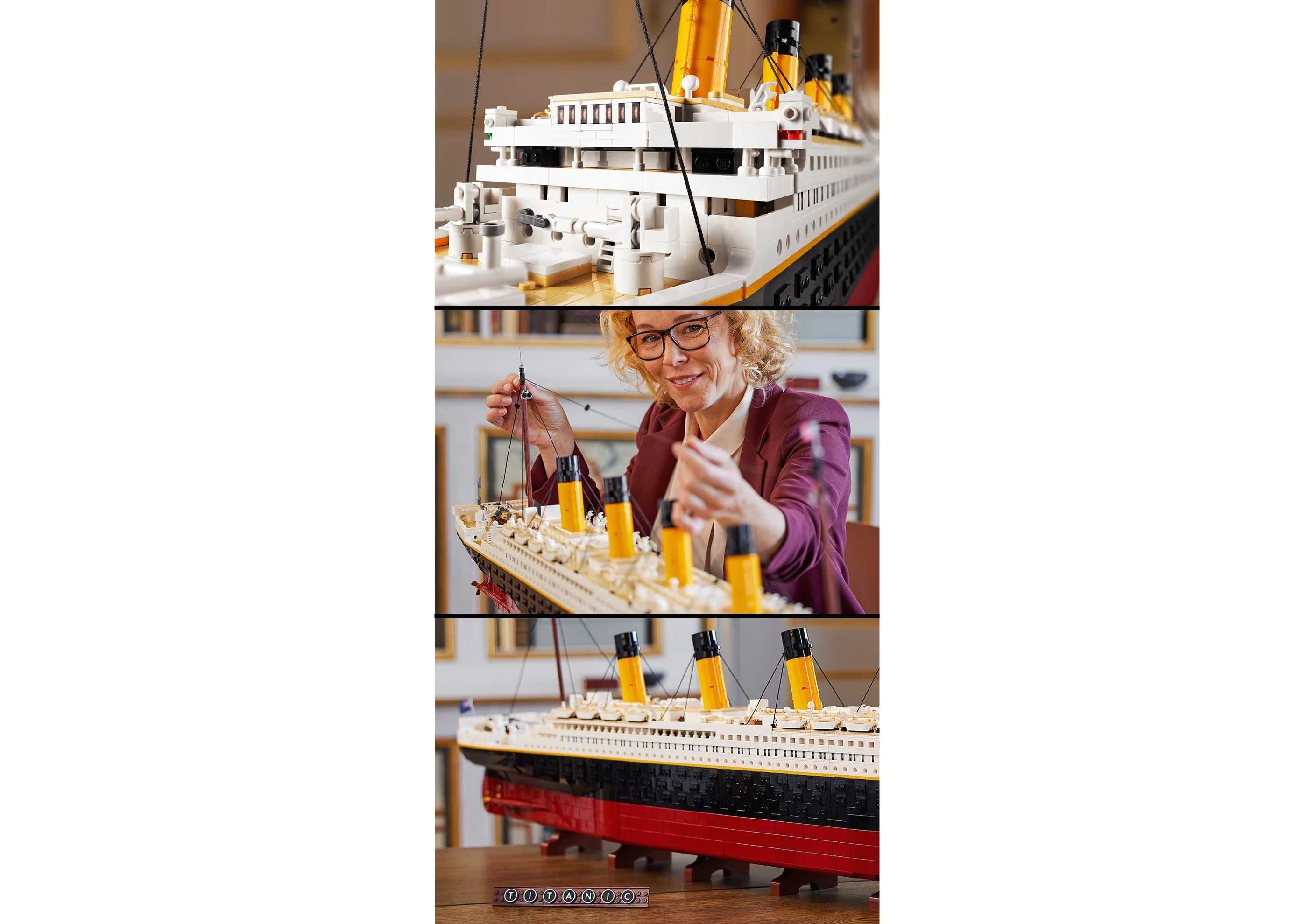 LEGO Icons Titanic 10294 Statek Ruchome Elementy Ogromny Model 135cm