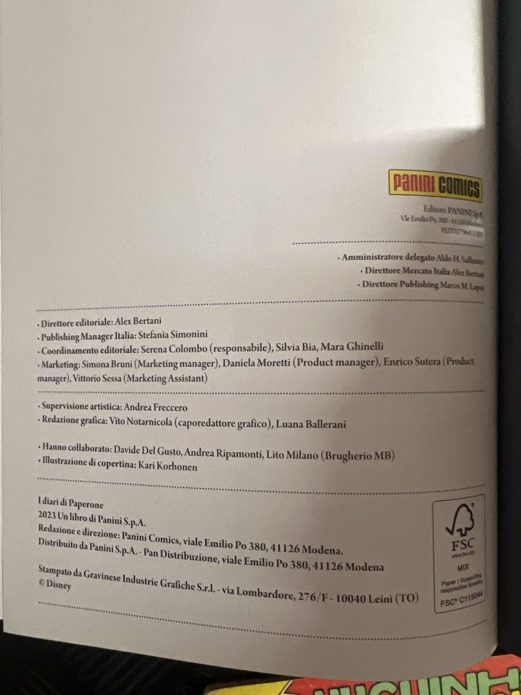 I diario di paperone (tio patinhas) da panini