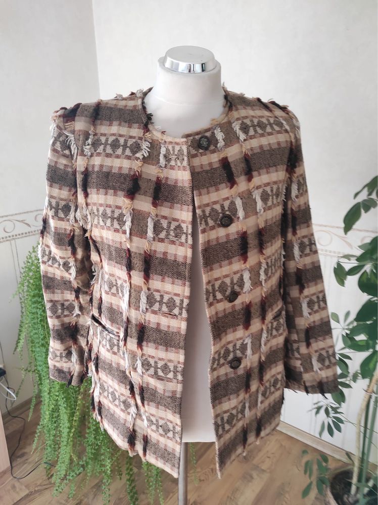Kurtka żakiet marynarka Emark rozmiar M 38 nowa Boho etno wzory