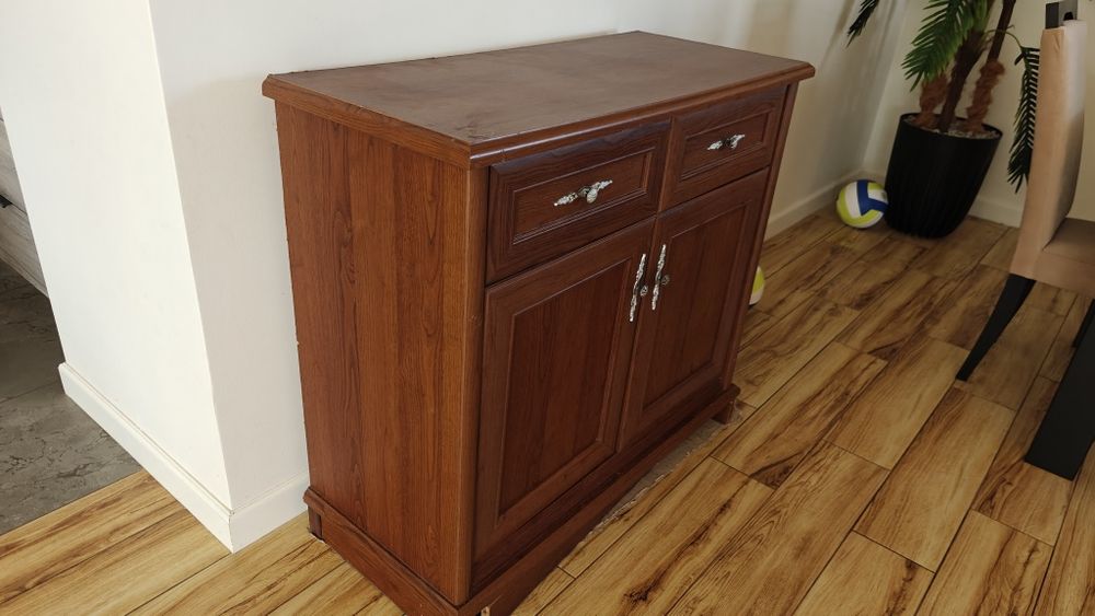 Komoda brązowa drewniana