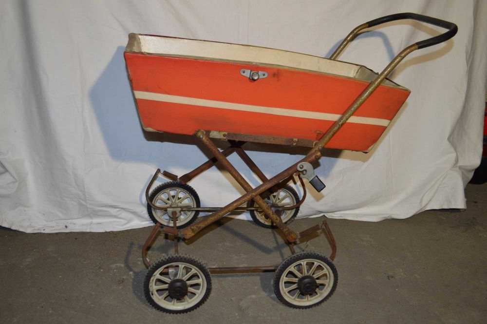 wozek dla lalek prl antyk zabytek
