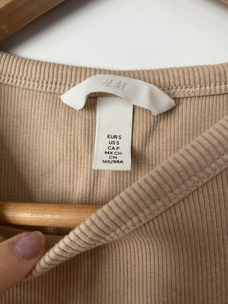 Bawełniany crop top H&M