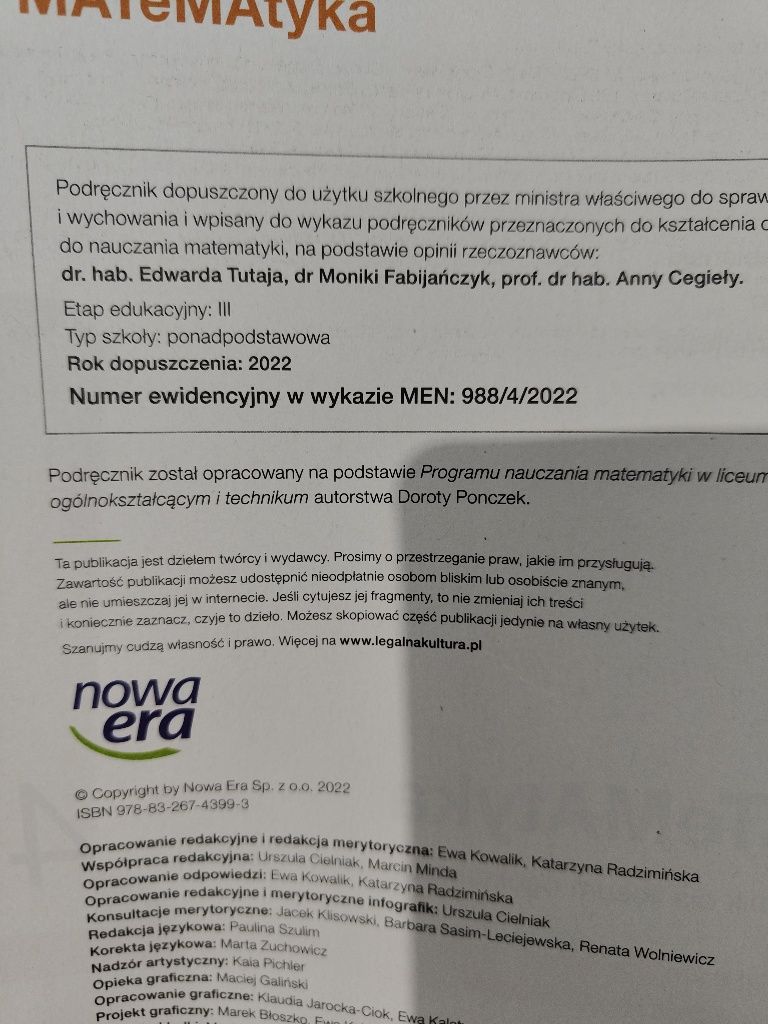 Podręcznik Matematyka 4