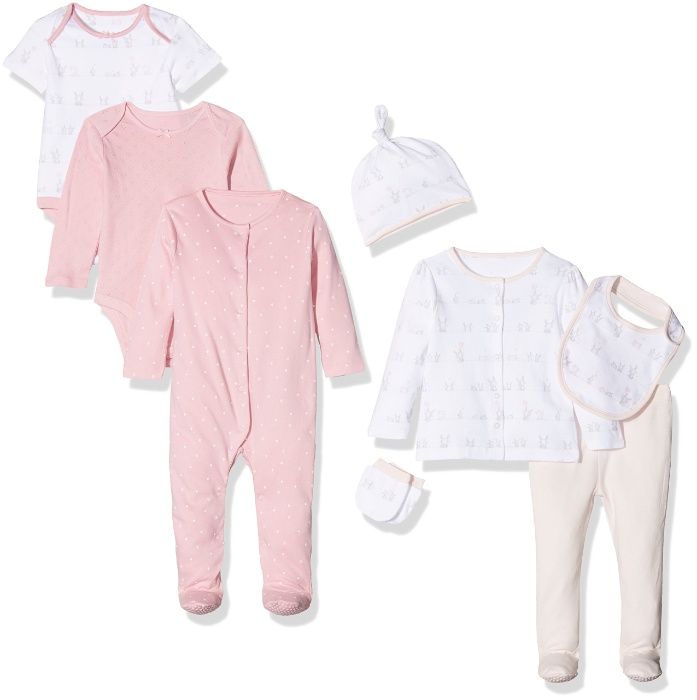Mothercare Детский набор одежды из 8 предметов, розовый