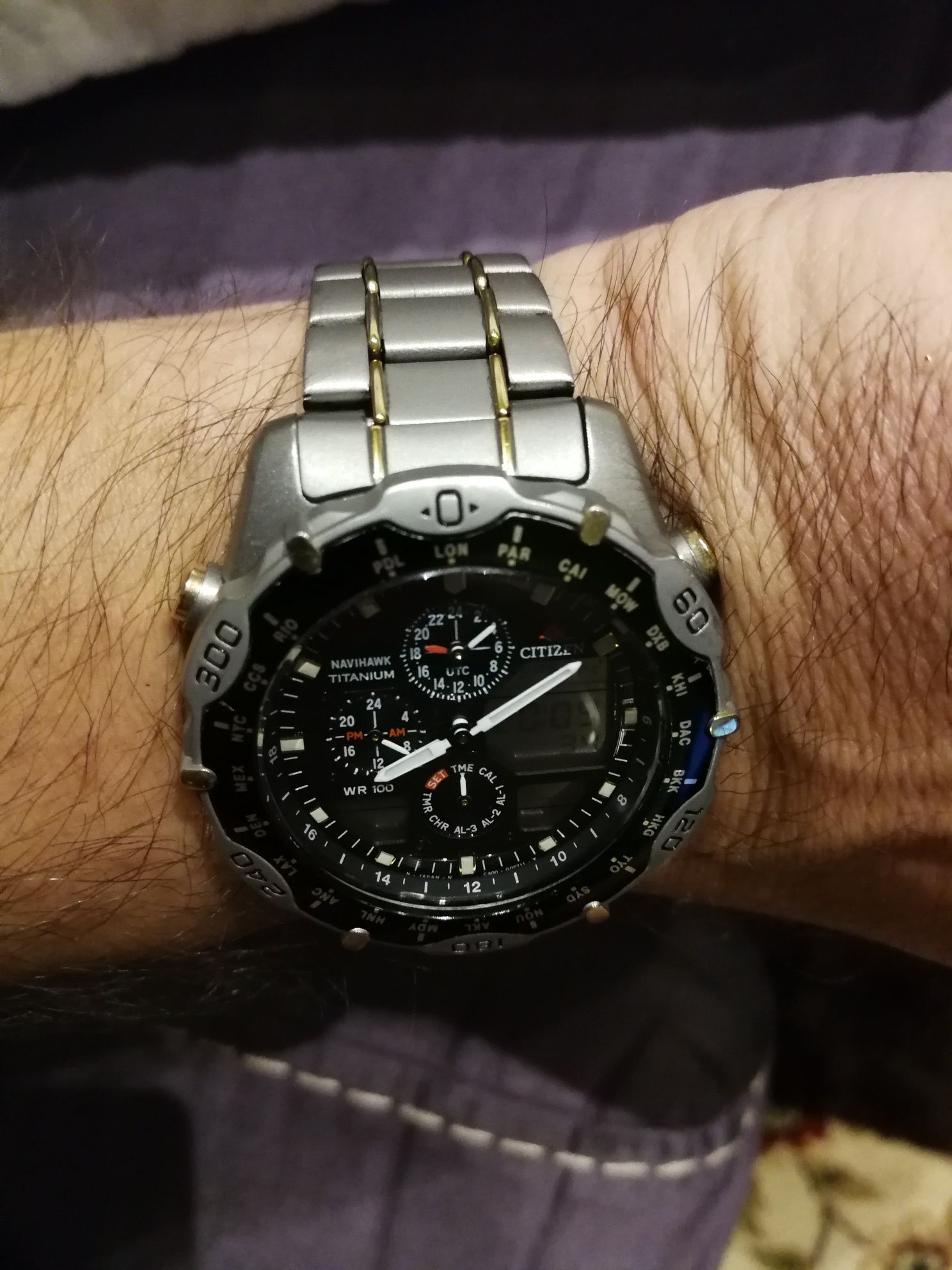 Citizen All titanium Pro-Master Navihawk JN0074-56L C300