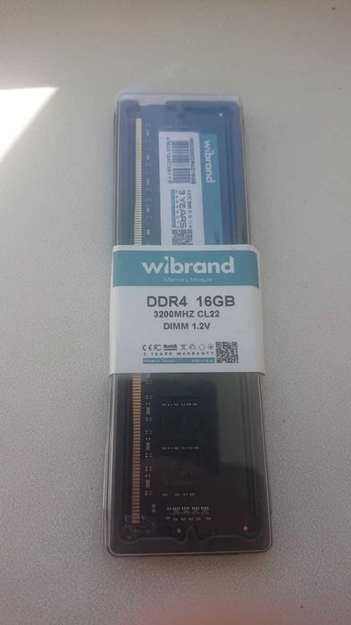 Модуль пам'яті Wibrand 16GB DDR4 DIMM 3200MHz CL22 (WI3200DDR4D/16GB)