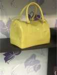 Силіконова жовта сумка в стилі furla