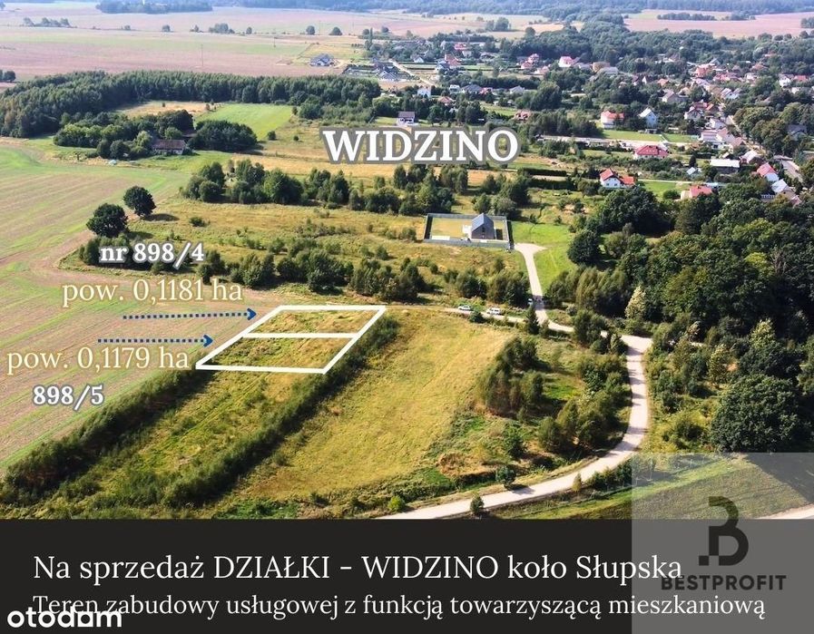 Na sprzedaż działka usługowo mieszkalna Widzino ko