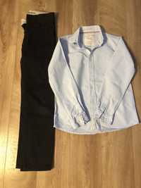 Koszula, spodnie czarne apel, sweterek / uroczystość 140-146