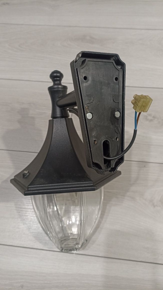 Lampa elewacja naścienna e27 Vintage metal, szkło