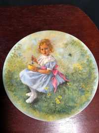 Винтажная коллекционная тарелка «Маленькая мисс Маффет»