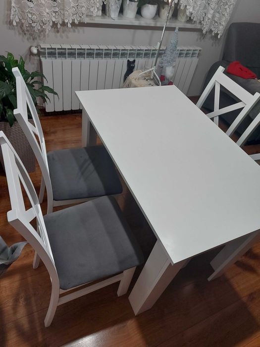 NOWY Stół + 4 krzesła
