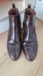 Botim bota salto antik perfurado Massimo Dutti