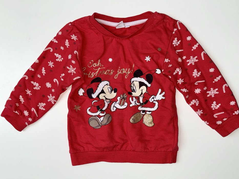 Mickey Minnie Disney Święta 98 Bluza