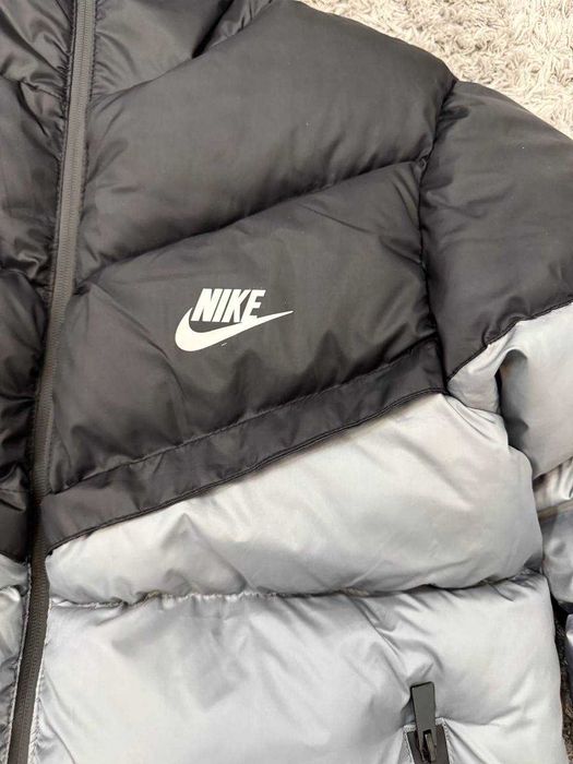 !SALE! Пуховик Nike NSW Gray Black XS S M L XL XXL куртка найк зимова