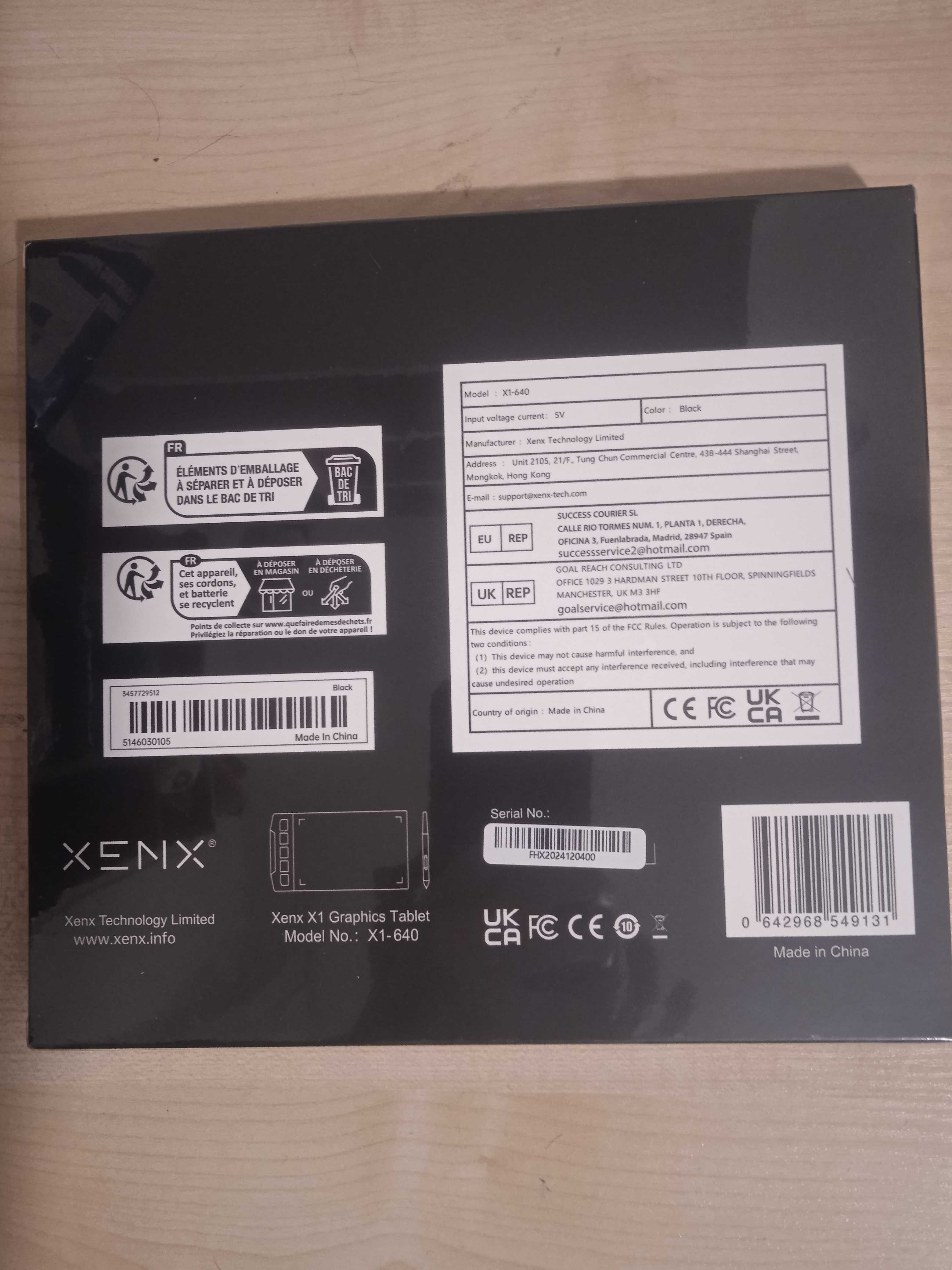 Графічний планшет XENX Х1-640
