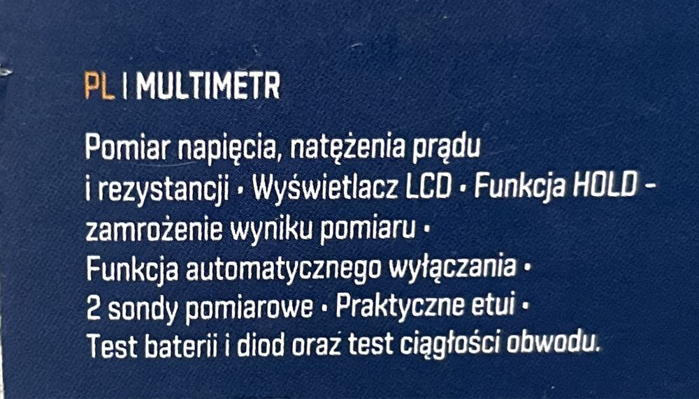 Multimetr Niteo nowe