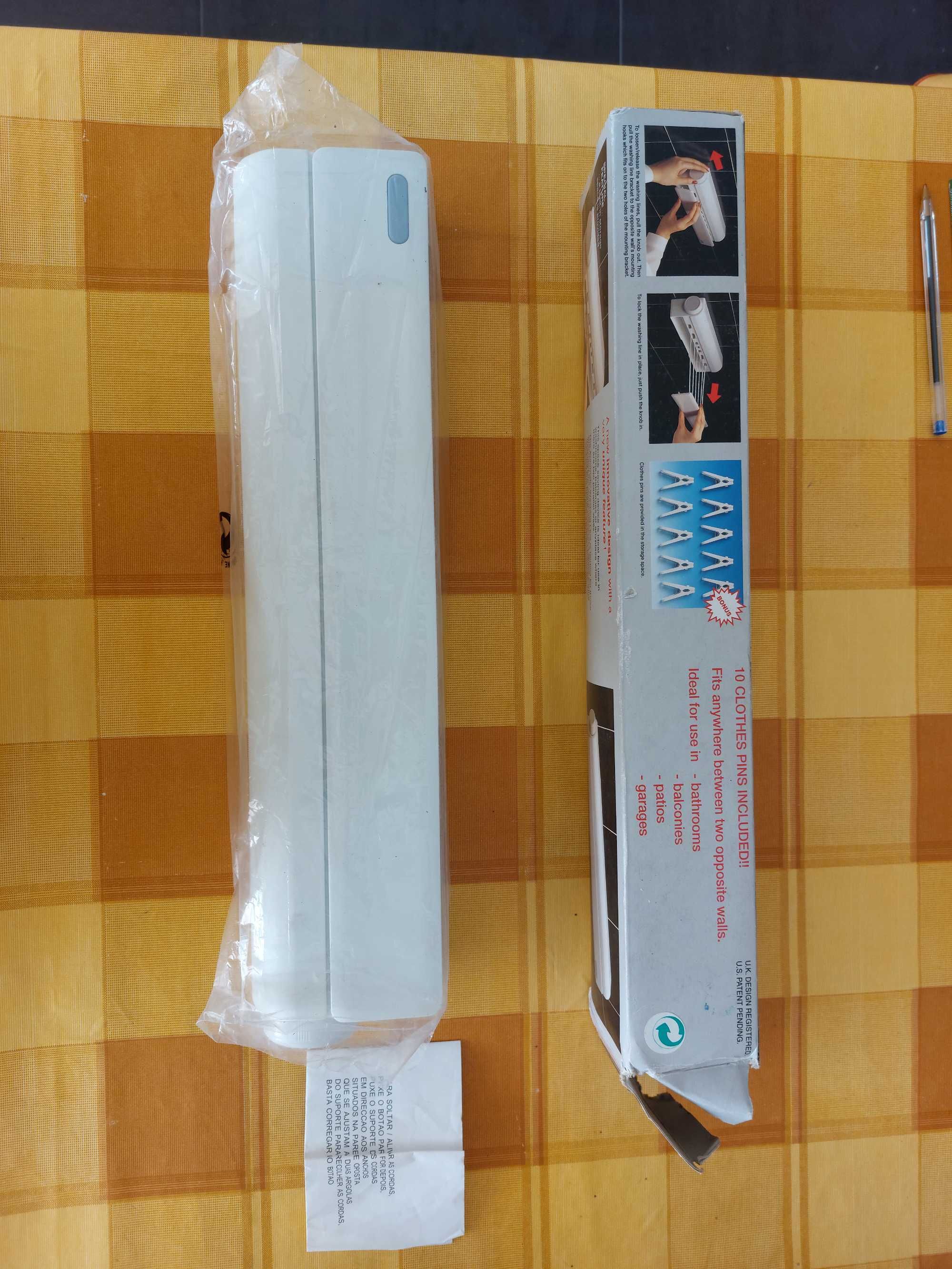 Estendal Extensível de parede com 6 fios