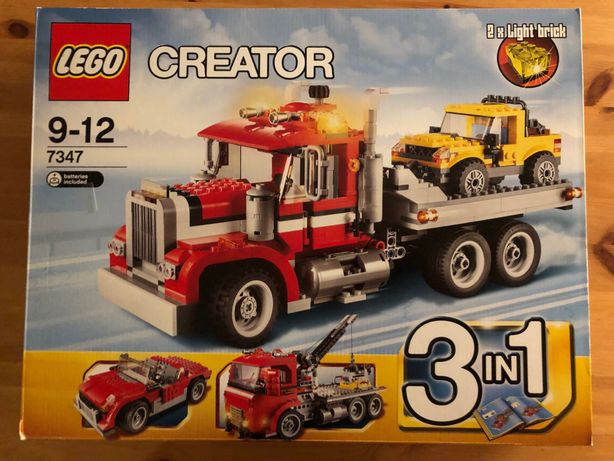 Duże LEGO Creator 7347 - Transporter samochodów - jak nowe!!!
