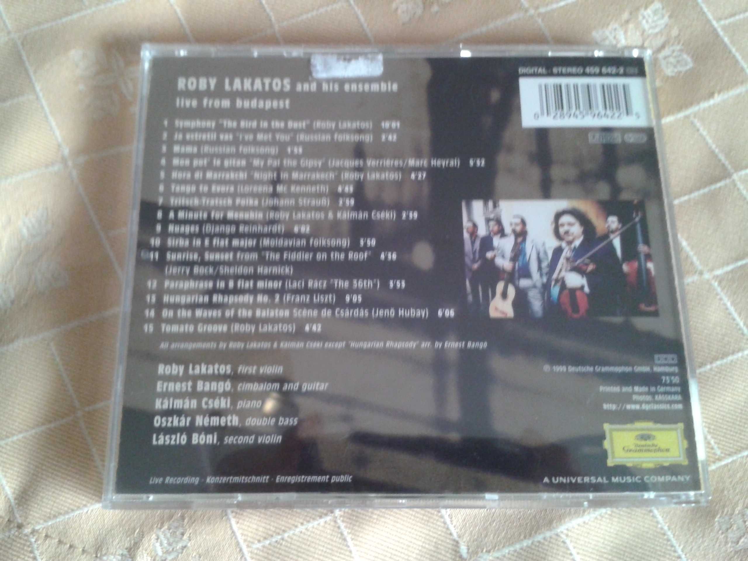 DISCO CD música húngara “ LAKATOS-Live from Budapest ”+ Oferta