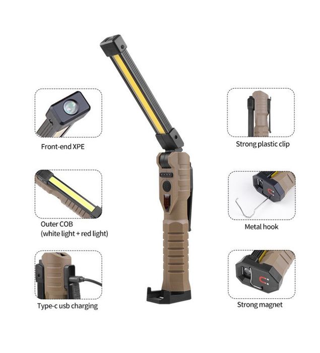 Аккумуляторный Фонарь LIGHT L08-1 кемпинговый, складной фонарик