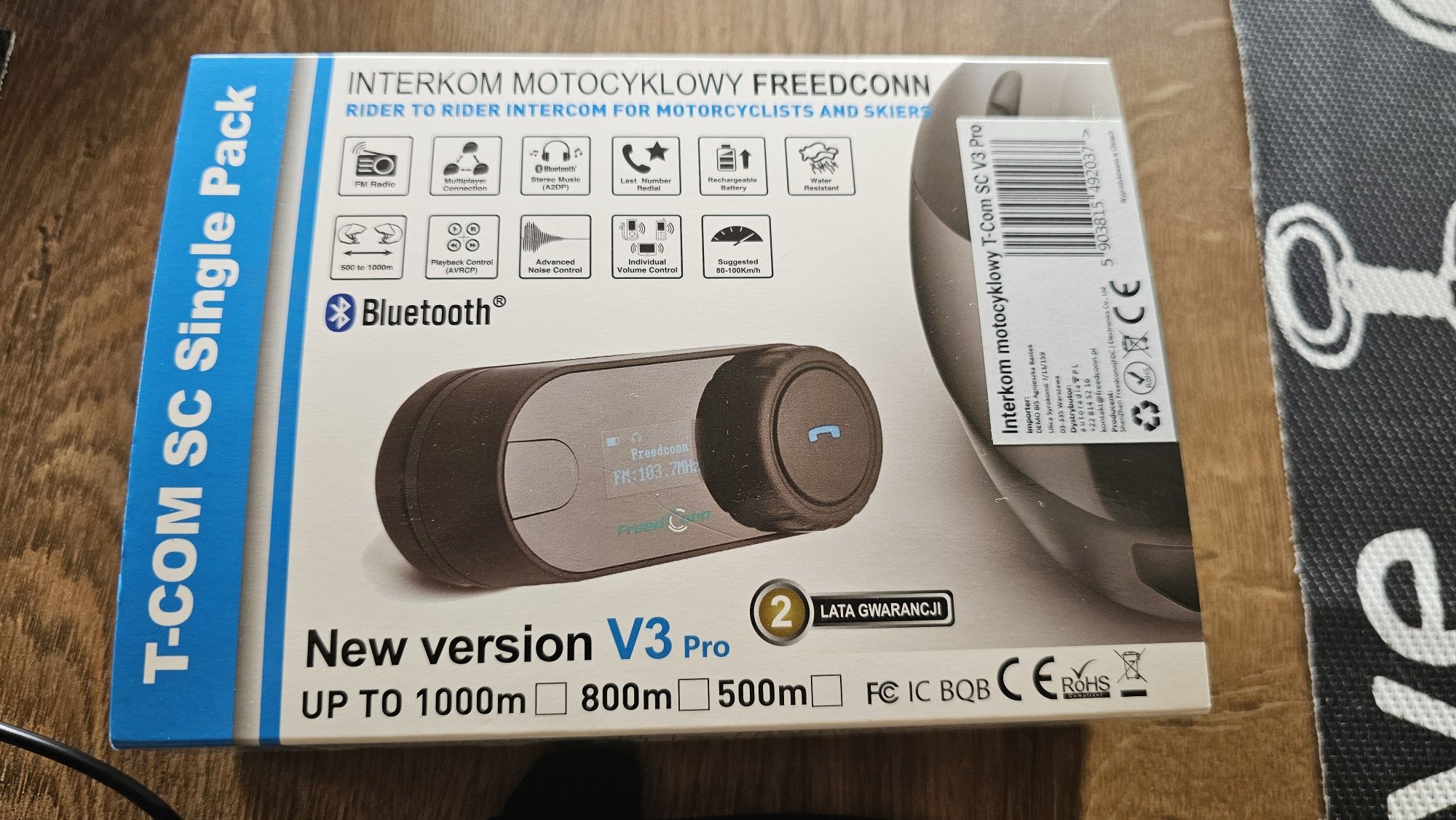 Interkom motocyklowy Freedconn T-COM SC V3 Pro