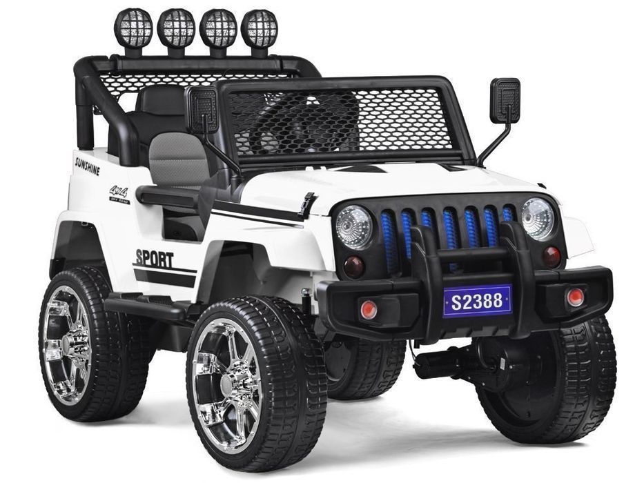 Jeep Dla Dzieci 4X4 Gumowe Koła Eva Pilot 2388