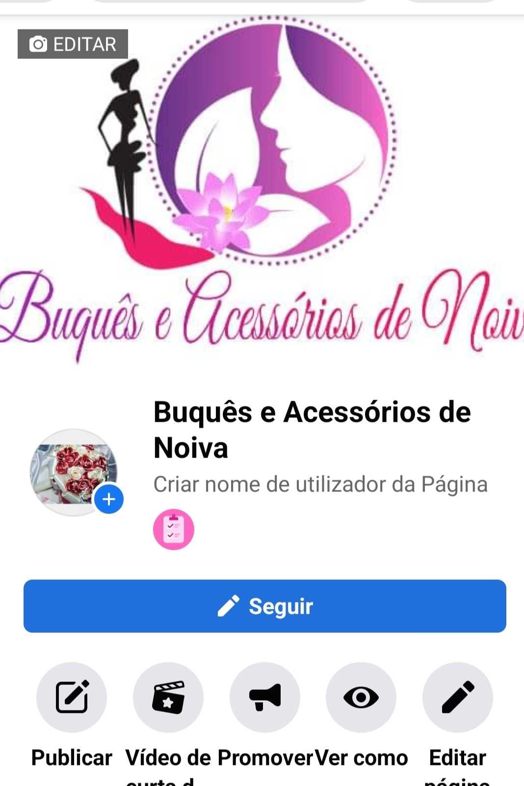 Buquê de noiva  Azul e Branco