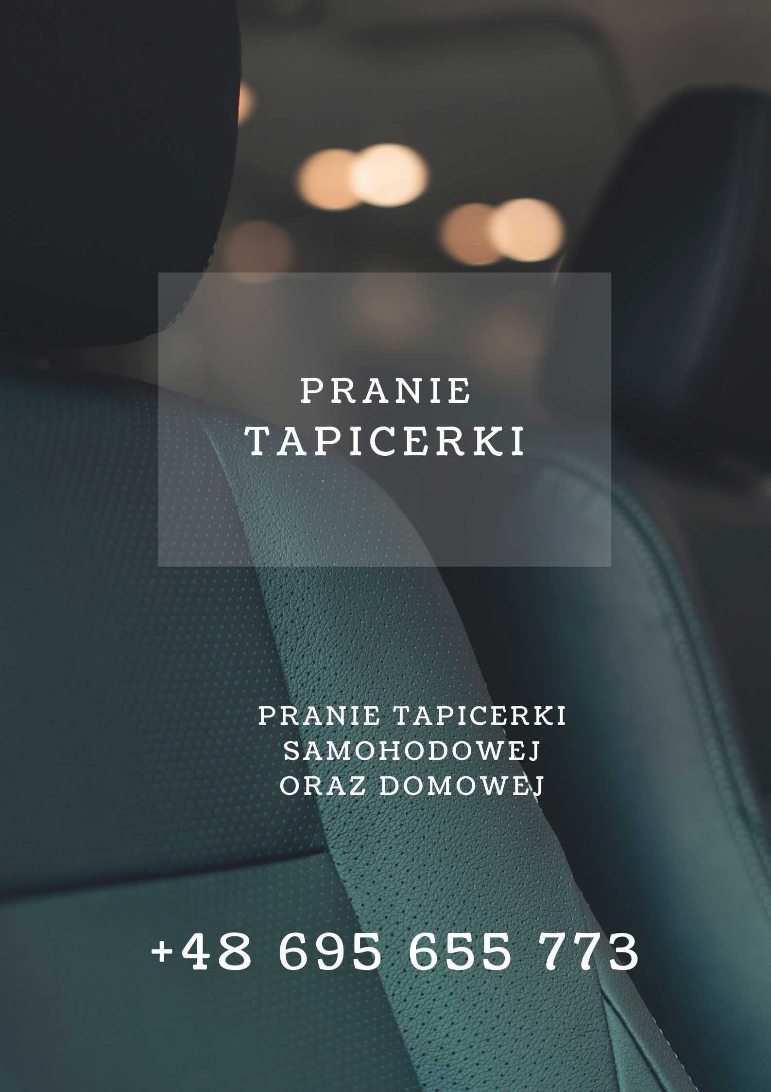 Pranie i czyszczenie tapicerki domowej i samochodowej