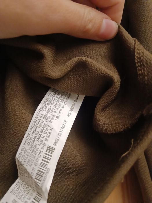 Bluzka z długim rękawem top Zara S