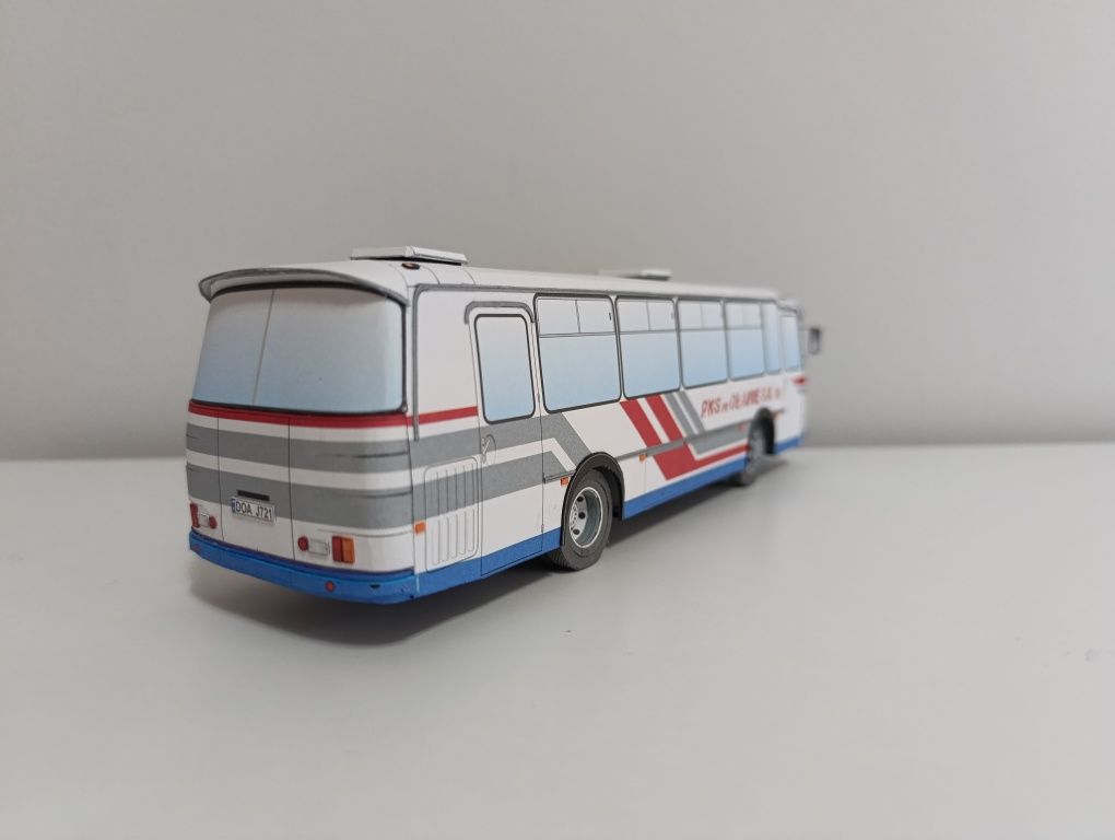 Model kartonowy duży autobus miejski Autosan H9  skala 1:43- tag cięża