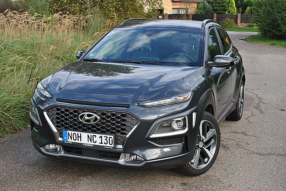 Hyundai Kona Z Niemiec Navi Kamera grzane fotele klimatronik parktroniki Bezwypadko