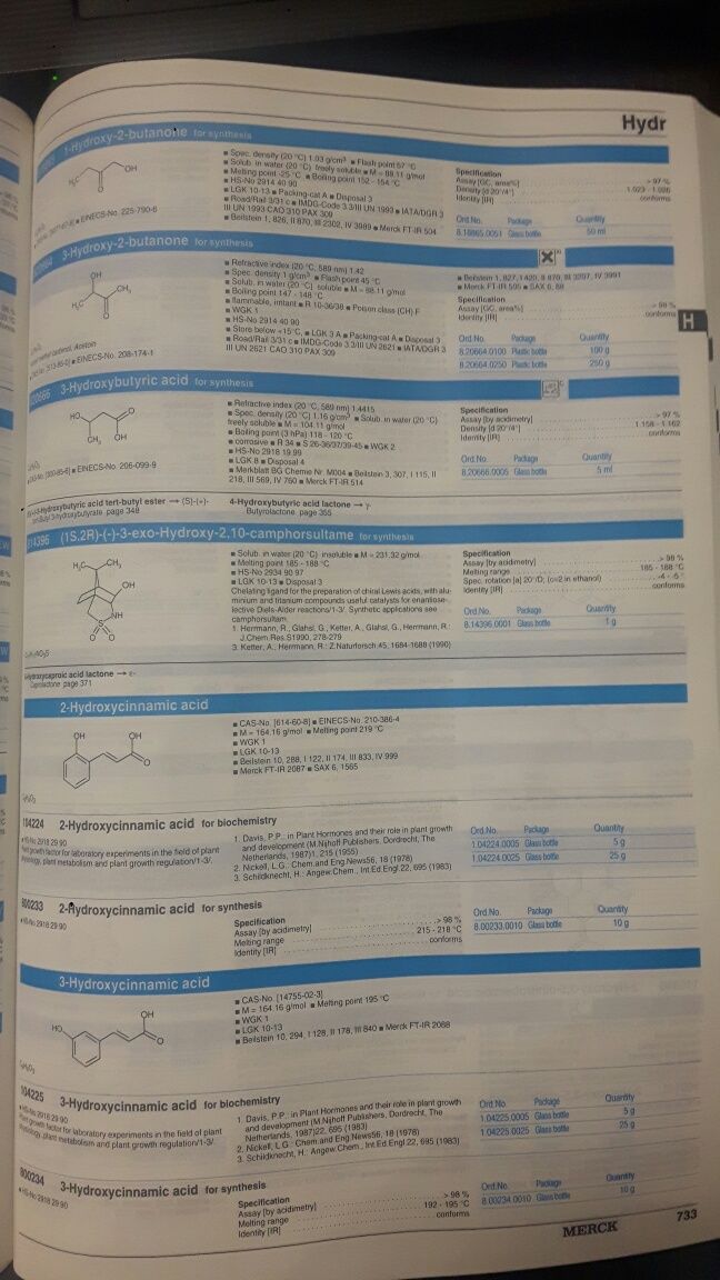 Merck Chemicals Reagents 1999/2000