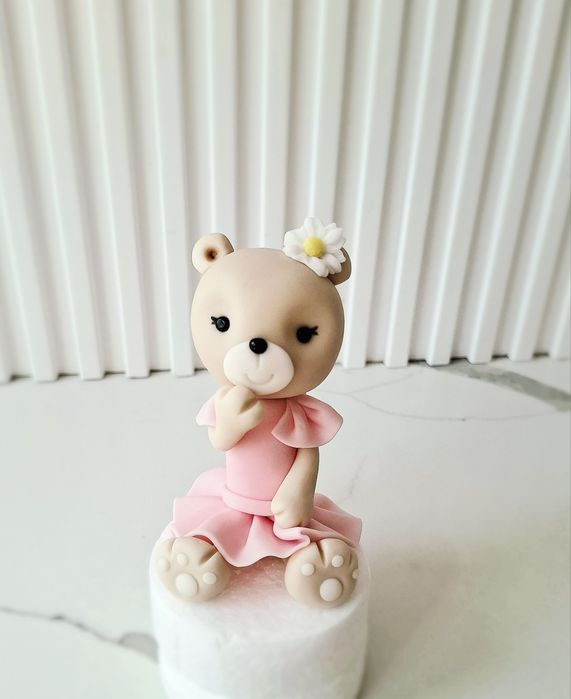 Miś z masy cukrowej na tort figurka 3D