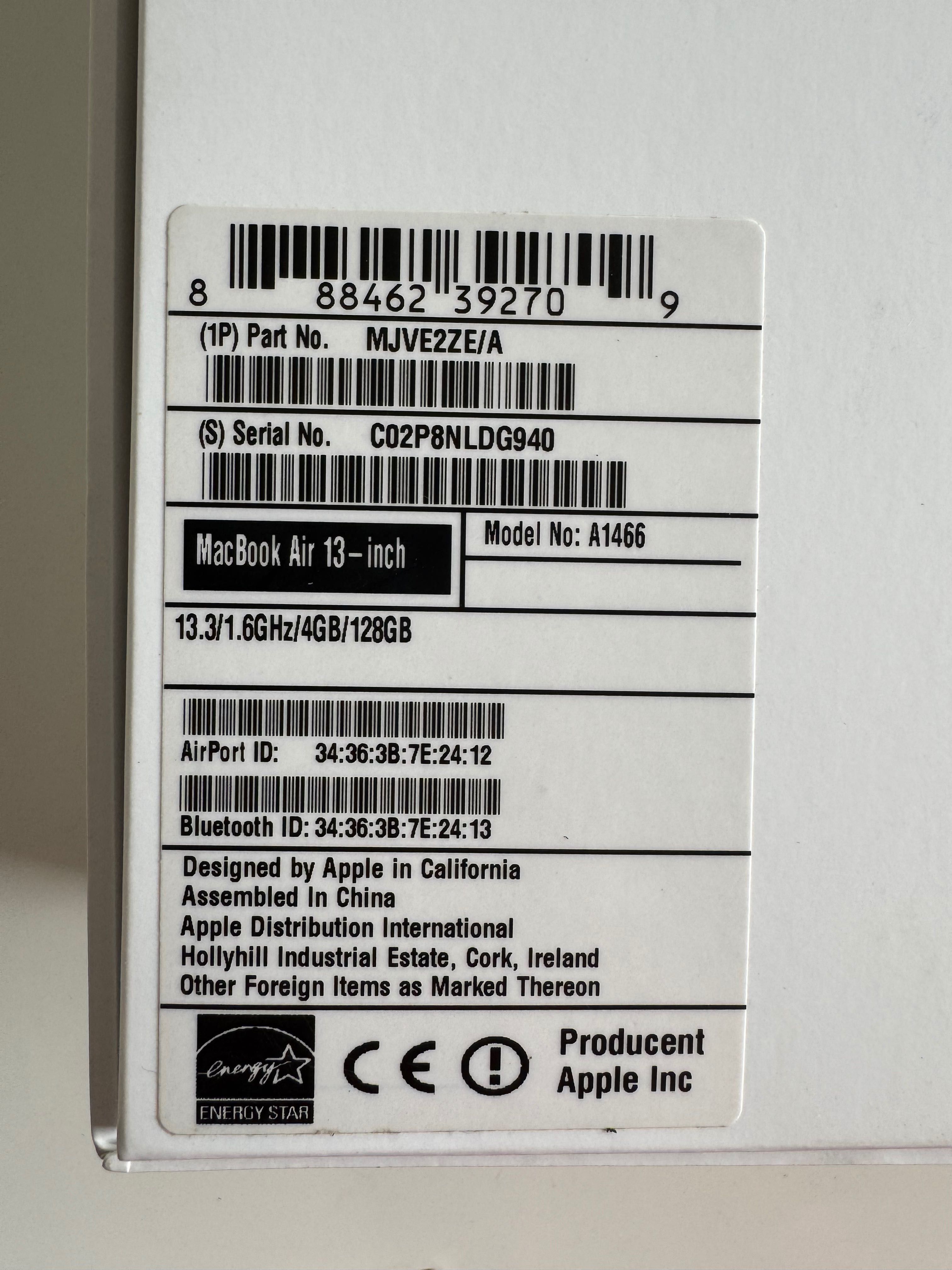 MacBook Air A1466 w bardzo dobrym stanie!