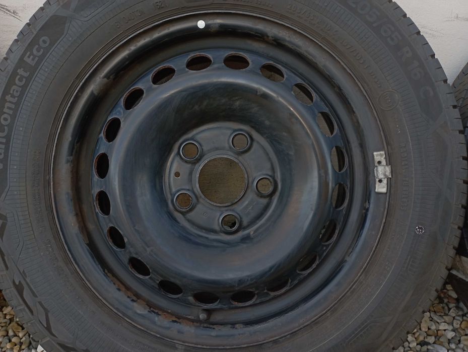 Koła stal 16 Vw Transportem T5 T6, 5x120, 205/65R16C Continental, 2021