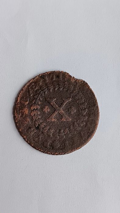 Moeda cobre de D.João V de 171....