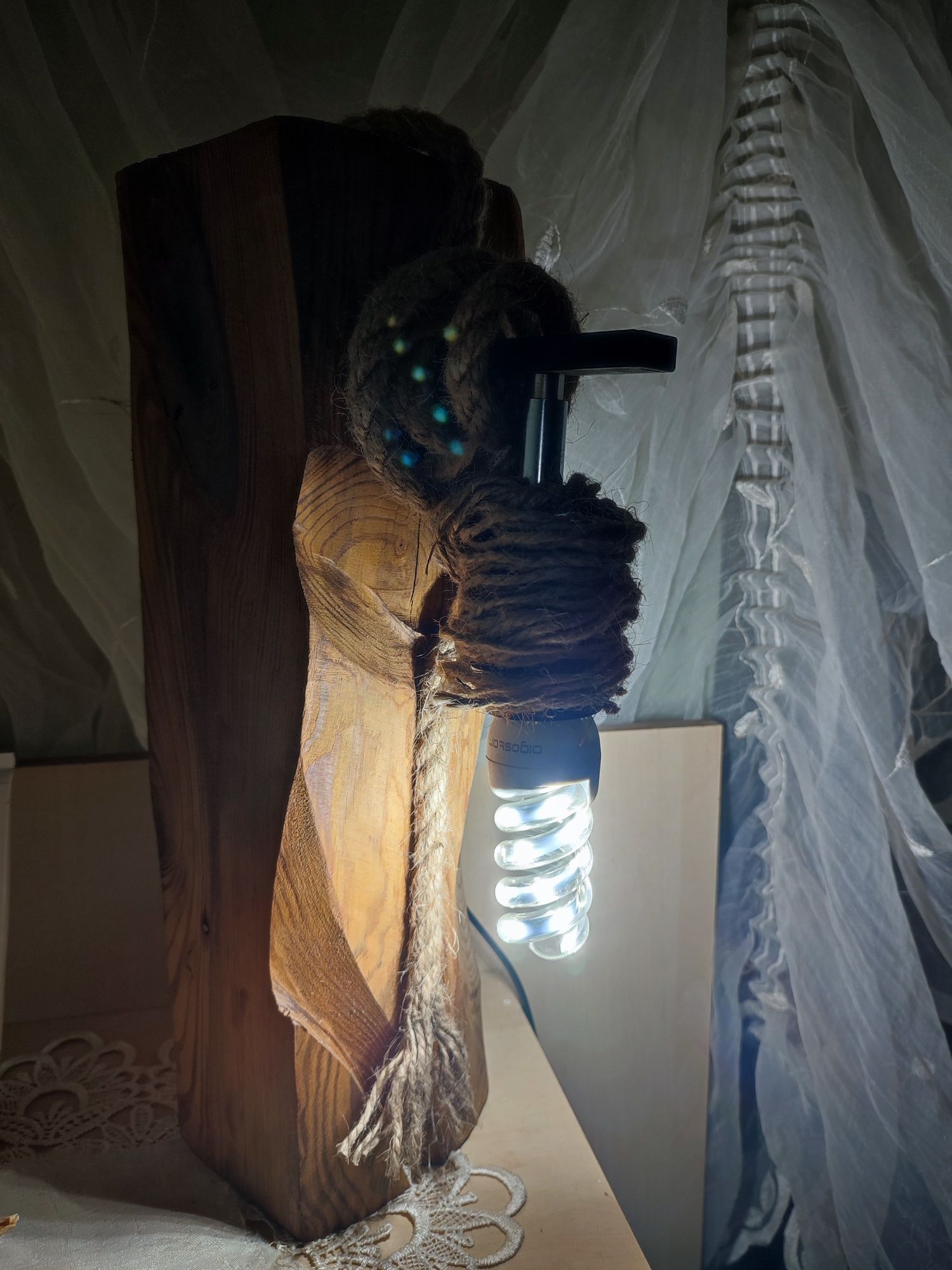 Lampa drewniana, kinkiet, lampa wiszaca