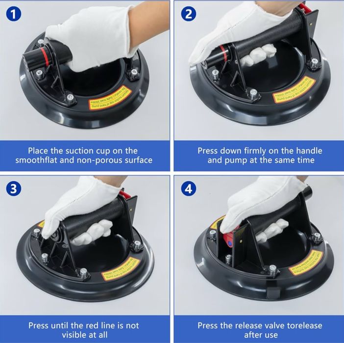 Przyssawki do płytek do 150kg, 2 sztuki