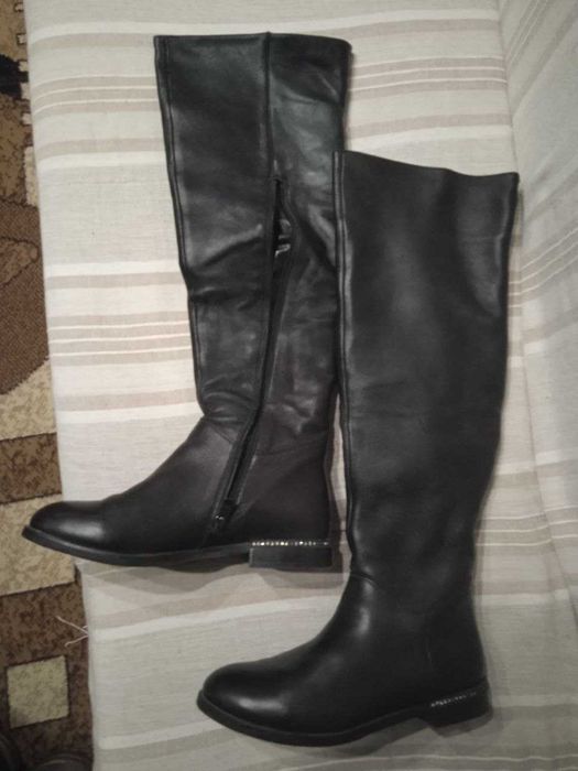 Ботфорти жіночі шкіряні 39 розмір