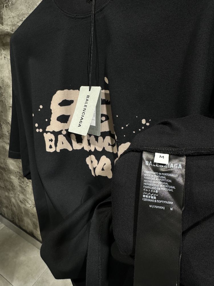 Мужская Футболка Balenciaga оверсайз; мужская одежда; бренд