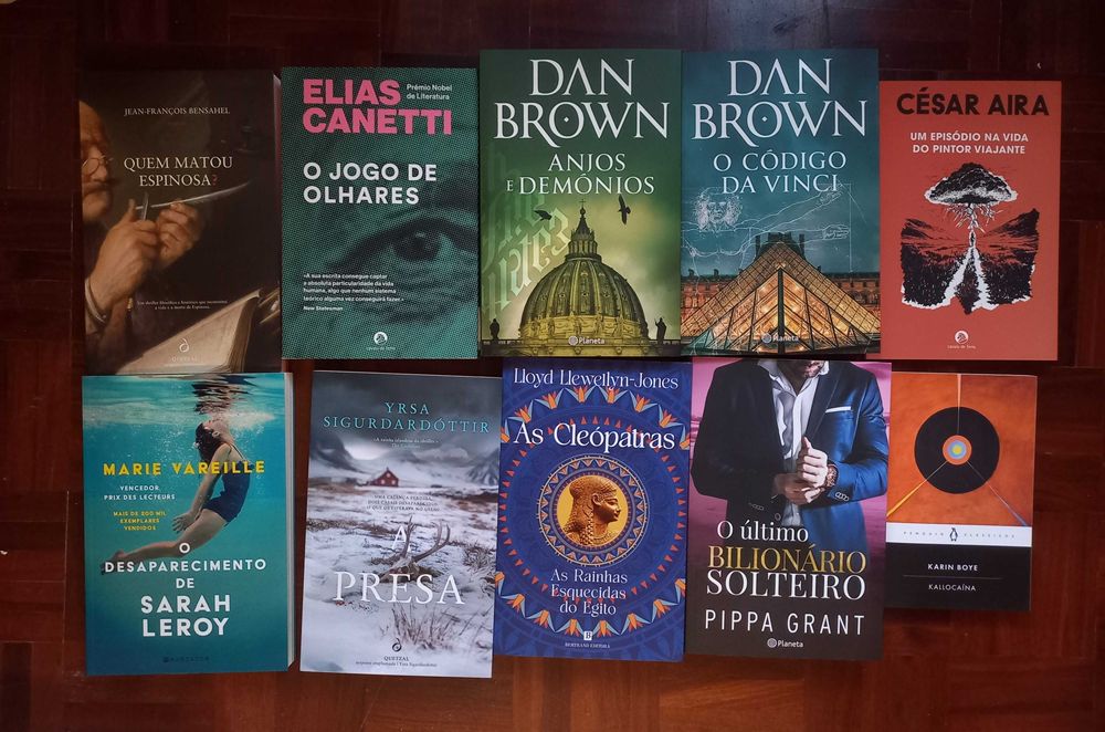 Lote de 80 livros (ficção)
