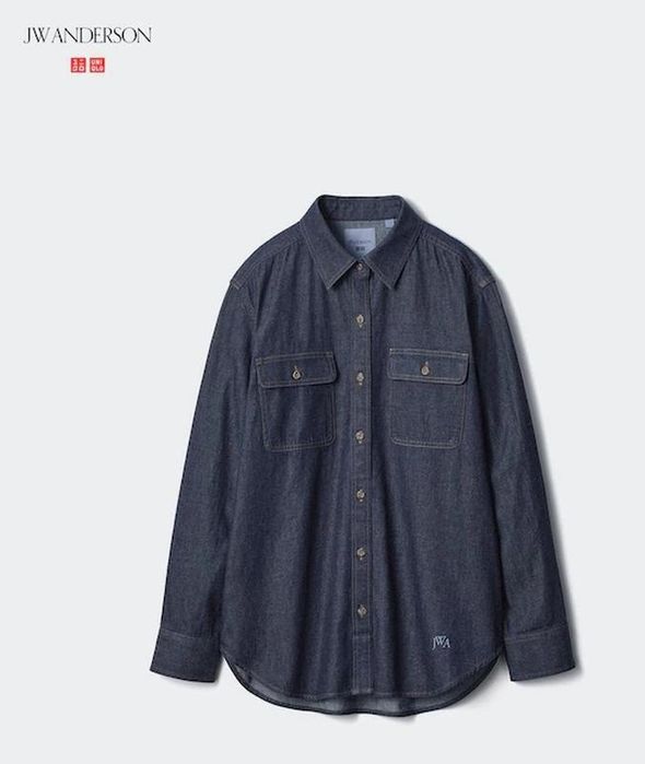 Джинсова сорочка колаборація UNIQLO JW ANDERSON