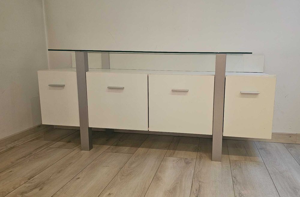 Komoda biała 155 cm długości