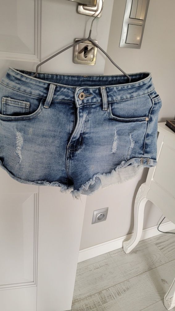 Festival spodenki jeans srebro xs/s