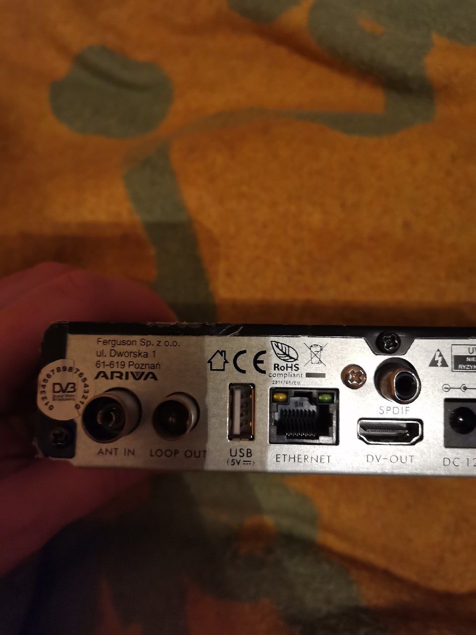 dekoder tuner Ferguson Ariva T760i w technologii DVB-T2 H.265 HEVC