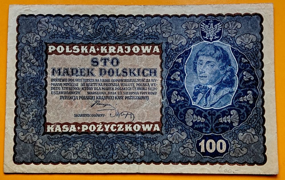 Banknot 100 Marek Polskich 1919 IH seria A
